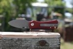CIVIVI Baby Banter Thumb Stud Knife - Burgundy G10 Handle (2.34" Gray Stonewashed Nitro-V) C 19068S-6 - Image 2