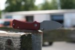 CIVIVI Baby Banter Thumb Stud Knife - Burgundy G10 Handle (2.34" Gray Stonewashed Nitro-V) C 19068S-6 - Image 3