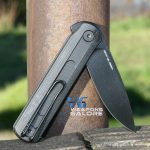 CIVIVI Foldis Front Flipper Knife Black G10 Handle (2.67" Black Stonewashed Nitro-V Blade) C21044-3 - UK FRIENDLY CARRY KNIFE - - Image 10