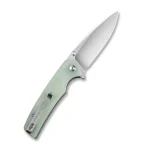 SENCUT Sachse Button Lock/Flipper Knife Natural G10 Handle (3.47" Satin Finished 9Cr18MoV Blade) S21007-4 - Image 2
