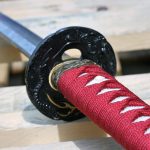 Ryujin Dragon Katana 27 1/2″ T10 Carbon Steel Maru real tamper/Shinogi Zukuri blade - Scabbard w/ Real Ray Skin Top Section - - Image 6