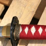 Ryujin Dragon Katana 27 1/2″ T10 Carbon Steel Maru real tamper/Shinogi Zukuri blade - Scabbard w/ Real Ray Skin Top Section - - Image 11