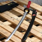 Ryujin Dragon Katana 27 1/2″ T10 Carbon Steel Maru real tamper/Shinogi Zukuri blade - Scabbard w/ Real Ray Skin Top Section - - Image 14