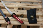 Ryujin Dragon Katana 27 1/2″ T10 Carbon Steel Maru real tamper/Shinogi Zukuri blade - Scabbard w/ Real Ray Skin Top Section - - Image 16