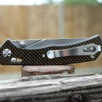 S-TEC Axel Lock EDC Folding Pocket Knife with Carbon Fiber Gold Weave Inlay Handle & D2 Steel Blade - Series 2 (TS023) - Image 17