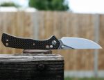 S-TEC Axel Lock EDC Folding Pocket Knife with Carbon Fiber Gold Weave Inlay Handle & D2 Steel Blade - Series 2 (TS023) - Image 9