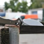 S-TEC Axel Lock EDC Folding Pocket Knife with Carbon Fiber Gold Weave Inlay Handle & D2 Steel Blade - Series 2 (TS023) - Image 11