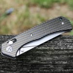 S-TEC Axel Lock EDC Folding Pocket Knife with Carbon Fiber Gold Weave Inlay Handle & D2 Steel Blade - Series 2 (TS023) - Image 15