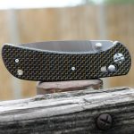 S-TEC Axel Lock EDC Folding Pocket Knife with Carbon Fiber Gold Weave Inlay Handle & D2 Steel Blade - Series 2 (TS022) - Image 3