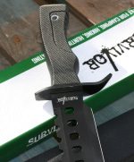 Survivor Large Light Weight Bowie Knife - Blackout Version - HK-2232B - - Image 2