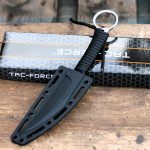 Tac Force "SPIKE" - Fixed Blade Boot / Neck Knife with Sheath - TF-FIX022BK - Image 3