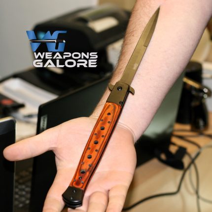 Big G Monster Huge Classic Big Boy Stiletto Pocket Knife 12.5″ - GOL-101WD