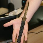 Big G Monster Huge Classic Big Boy Stiletto Pocket Knife 12.5″ - GOL 101BK - Image 2