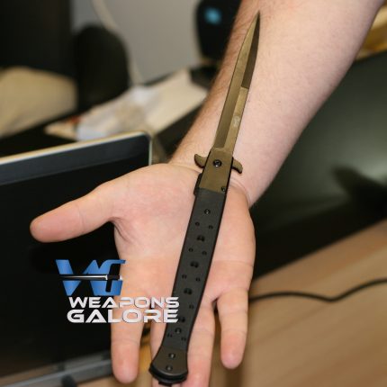 Big G Monster Huge Classic Big Boy Stiletto Pocket Knife 12.5″ - GOL 101BK