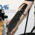 D-Guard Heavy Duty Full Tang Black Bowie Knife with Pakkawood Handle - Image 2