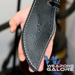 D-Guard Heavy Duty Full Tang Black Bowie Knife with Pakkawood Handle - Image 7