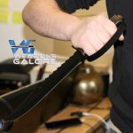 D-Guard Heavy Duty Full Tang Black Bowie Knife with Pakkawood Handle - Image 6