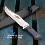 Golan 'Beast' Huge 17.8" Fixed Blade Hunting / Camping / Bush craft Knife - SILVER Version - Image 5