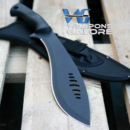 Total Blackout Machete with Rubber Handle Lightweight Design - 004