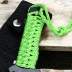 Z-Hunter – Fixed Blade Survival Knife – Partially Serrated Black Steel Blade with Sawback, Full Tang, Green Cord Wrapped Handle w/Lanyard, Nylon Sheath, Outdoor, Hunt, Camp, Hike, Survival, ZB-103 - Image 6