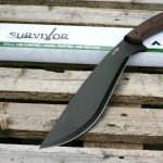MILITARY SURVIVOR 18" BLACK KUKRI MACHETE - SV-MHT008BK - Image 6