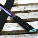 Tactical Ninja Machete / Sword Blue CANES CUTTER TANTO NINJA SWORD SW-20BL - Image 7