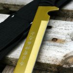 Tactical Ninja Machete / Sword Gold CANES CUTTER TANTO NINJA SWORD SW-20GD GOLD - Image 5
