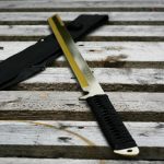 Tactical Ninja Machete / Sword Gold CANES CUTTER TANTO NINJA SWORD SW-20GD GOLD - Image 2