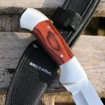 Pakkawood Handle Classic Survival Knife with Fire Starter - 450 - Image 6