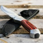 Pakkawood Handle Classic Survival Knife with Fire Starter - 450 - Image 5