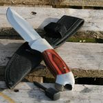 Pakkawood Handle Classic Survival Knife with Fire Starter - 450 - Image 4