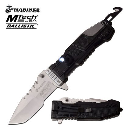 U.S. MARINES BY MTECH USA FLIPPER ASSISTED OPENING KNIFE - M-A1056SB