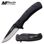 Mtech Folder 2.75 in Blade Black Anodized Aluminium Handle - MT-1149BK