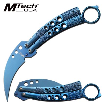 MASTER CUTLERY MTECH KARAMBIT BALISONG MARTIALS ARTS TRAINING EQUIPMENT - MTech MT-1169BL