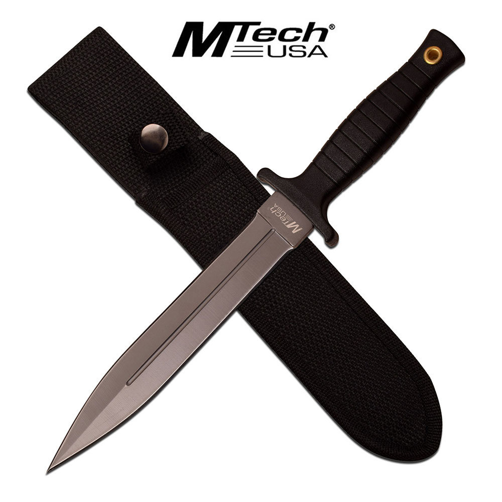 MT-20-77GY (1) MTECH USA FIXED BLADE KNIFE 11.25" OVERALL - MT-20-77GY - Image 1