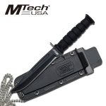 MTech USA FIXED BLADE NECK KNIFE 6" OVERALL - MT-632DB