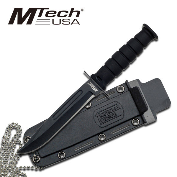 MT-632DB MTech USA FIXED BLADE NECK KNIFE 6" OVERALL - MT-632DB - Image 1