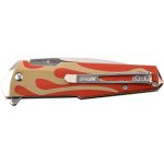 MTECH USA FLAME DESIGN FLIPPER ASSISTED OPENING KNIFE - MT-A1185RD - Image 2