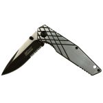 MTech Evolution Evanesce Grey - Two-Tone Serr - Assisted Opening Knife - MTE-A012S-SW - Image 5