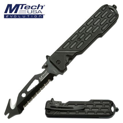 MTech Evolution Multi Tool Life Saver – Assisted Opening Knife – MTE-A014-BK
