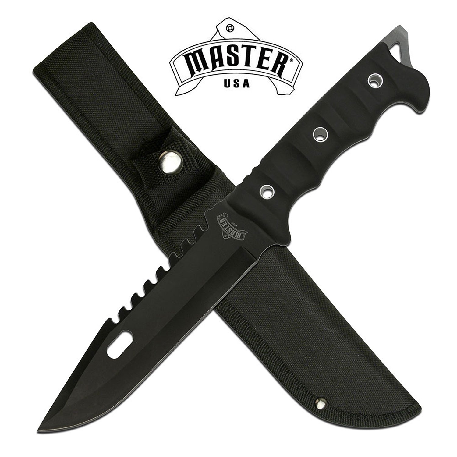 MU-20-02BK MASTER USA FIXED BLADE KNIFE - MU-20-02BK - Image 1