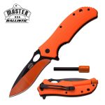 MASTER USA - FLIPPER ASSISTED OPENING SURVIVAL POCKET KNIFE - MU-A039OR