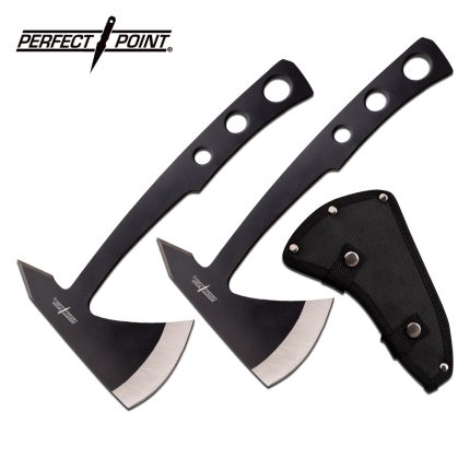 PERFECT POINT 2PCS THROWING AXE SET 9.5" OVERALL - PP-107B-2