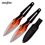 PERFECT POINT FLAMED THROWING KNIVES - PP-108-2F