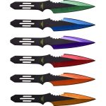 Perfect Point 6Pc Multi Colour Throwing Knife Set - PP-595-6MC - Image 2
