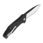 QSP Raven 4.5" Flipper Folding Pocket Knife, D2 Blade Black G10 Handle, Smooth Flipper Opening Knife - Image 14