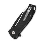QSP Raven 4.5" Flipper Folding Pocket Knife, D2 Blade Black G10 Handle, Smooth Flipper Opening Knife - Image 15