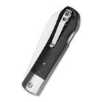 QSP Knives Worker Folding Knife 3.5" N690 Satin Sheepsfoot Blade, Black G10 Handles with Stainless Steel Bolsters - QS128-A - Image 16