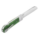 QSP Knives Worker Folding Knife 3.5" N690 Satin Sheepsfoot Blade, Green Jigged Bone Handle with Stainless Steel Bolsters - QS128-B - Image 15