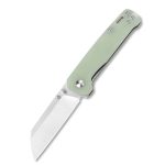 QSP Knives Penguin Folding Knife 3.06" D2 Two-Tone Satin Sheepsfoot Blade, Jade G10 Handle - QS130-V - Image 12